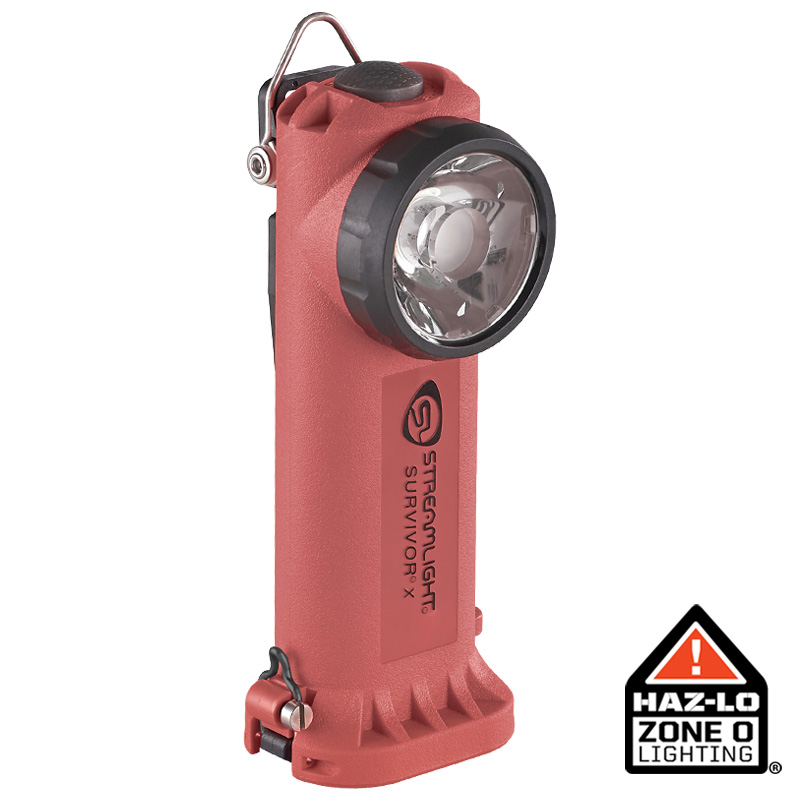 SURVIVOR® X RIGHT ANGLE ATEX LIGHT :: RECHARGEABLE OR ALKALINE
