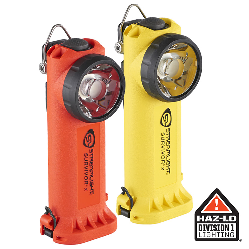SURVIVOR® X RIGHT ANGLE LIGHT :: RECHARGEABLE OR ALKALINE