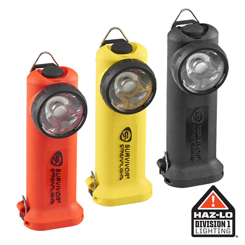 SURVIVOR® RIGHT ANGLE LIGHT :: RECHARGEABLE OR ALKALINE